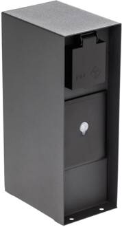 Slimme wandcontactdooszuil WLAN 23cm zandgrijs Tuya