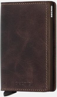 Slimwallet Portemonnee Bruin