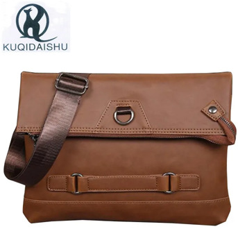 Sling Bussiness Male Bag High Quality PU Leather Men's Messenger Bags Men Casual Crossbody Shoulder Bags Man Fashion Travel Bag