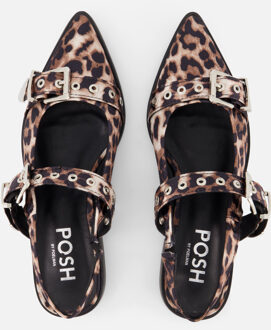 Slingbacks bruin Pu - 36,37,38,39,40,41,42