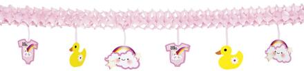 slinger Baby Girl meisjes 4 meter papier roze