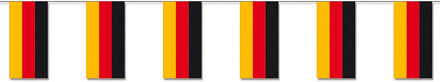 Slinger Duitsland - 400 cm - papier - vlag - landen thema - Duitse vlag Multi