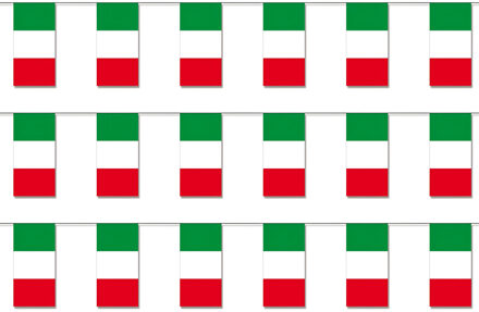 Slinger Italie - 3x - 400 cm - papier - vlag - landen thema - Italiaanse vlag