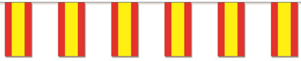 Slinger Spanje - 400 cm - papier - vlag - landen thema - Spaanse vlag Multi