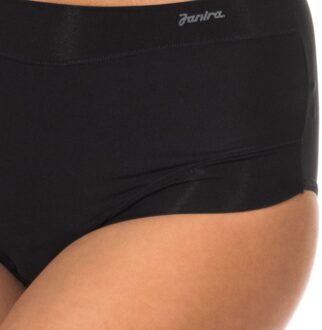 Slip met hoge taille van Microvezelstof 1031682 dames Zwart - L