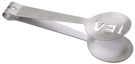 Slip Theezakje Voedsel Set Clip Rvs Theezakje Tong Knijper