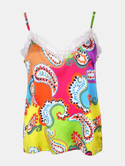 Slip top met paisley Veelkleurig - XS