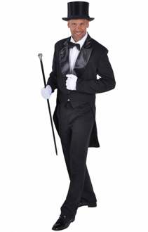 Slipjas zwart heren Cabaret half gevoerd