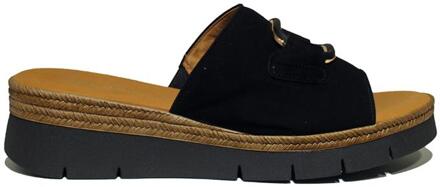 Slippers 42.892.47 Gabor , Black , Dames - 39 Eu,40 1/2 Eu,38 Eu,38 1/2 Eu,40 Eu,39 1/2 Eu,42 1/2 EU