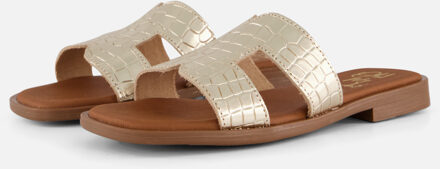 Slippers goud Leer - 36,37,39,41