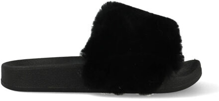 Slippers - Maat 41 - Vrouwen - zwart