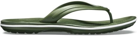 Slippers - Maat 46 - Vrouwen - army groen/wit Maat 12: 46-47