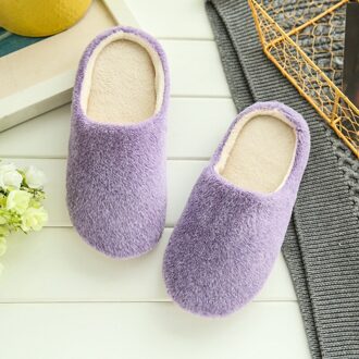 Slippers Vrouwen Indoor Huis Pluche Zachte Leuke Katoenen Slippers Schoenen Antislip Vloer Thuis Slippers Vrouwen Slides Voor Slaapkamer 38-39