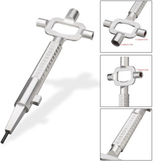 Sliver Locksmith Tool Multi Purpose Cylinder Gauge Cam Turner Spindle Turner