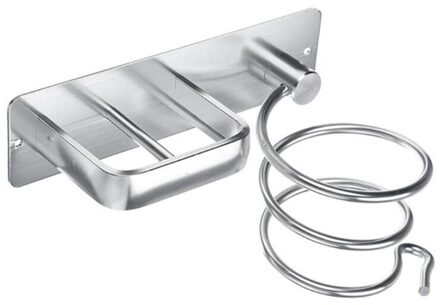 Sliver Metalen Muur Föhn Houder Kabinet Stijltangen Opslag Stand Rack Huishouden Opbergrek Accessoires wit