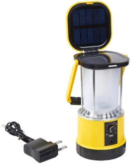SLK Solar camping lamp Clap dimbaar met USB lader op zonne-energie