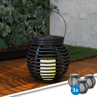 SLK Solar lantaarn Basket - Voordeelset - Small 3 stuks