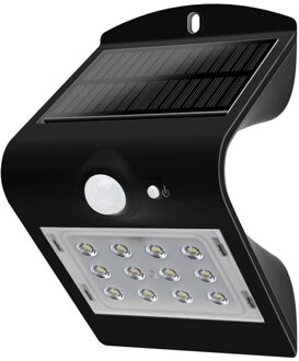 SLK Solar wandlamp Carl met 14 leds en bewegingsmelder op zonne energie