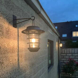 SLK Zwarte solarlamp Sting - hanglamp, priklamp en tafellamp-in 1