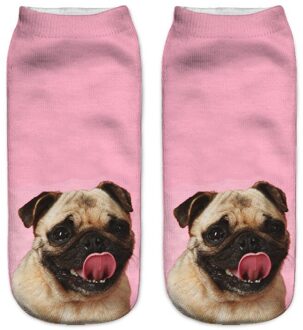 Slmvian 3D Gedrukt Chihuahua Hond Puppy Vrouwen Sokken Leuke Low Cut Enkelsok Meerdere Kleuren Stijl CN005 4