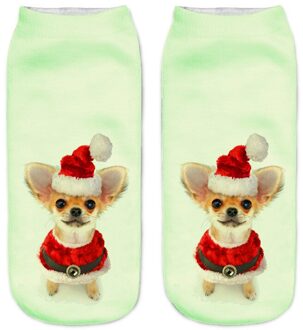 Slmvian 3D Gedrukt Chihuahua Hond Puppy Vrouwen Sokken Leuke Low Cut Enkelsok Meerdere Kleuren Stijl CN005 6