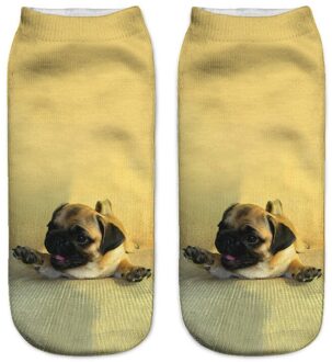 Slmvian 3D Gedrukt Chihuahua Hond Puppy Vrouwen Sokken Leuke Low Cut Enkelsok Meerdere Kleuren Stijl CN005 7