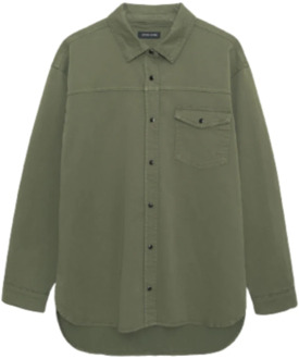 Sloan Shirt - Army Green Anine Bing , Green , Dames - S,Xs