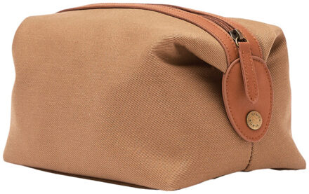 Sloane gerecycled polyester toilettas - maat One size Bruin