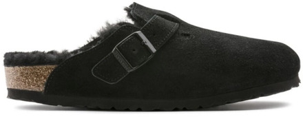 Sloffen Unisex - Black Suede - Maat 42