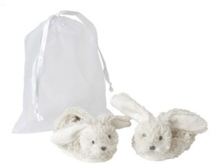 slofjes in organza tas ivoor Konijn Richie Wit