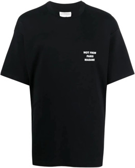Slogan Black T-shirts en Polos Drole de Monsieur , Black , Heren - L,S