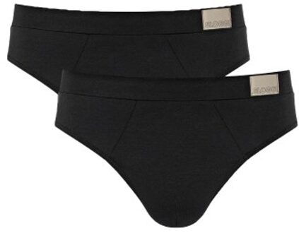 Sloggi 2 stuks For Men GO Natural Brief Blauw,Zwart,Versch.kleure/Patroon,Grijs - Small,Medium,Large,X-Large,XX-Large
