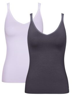 Sloggi 2 stuks Go Spagetti Top * Actie * Lila,Zwart,Versch.kleure/Patroon,Roze,Blauw,Wit,Beige - X-Small,Small,Medium,Large,X-Large