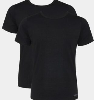 Sloggi 2 stuks Men ABC O Neck T Shirt Zwart,Wit - X-Small,Small,Medium,Large,X-Large,XX-Large