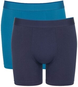 Sloggi 2 stuks Men Ever Airy Short CP2 Blauw,Versch.kleure/Patroon,Zwart,Grijs - Large