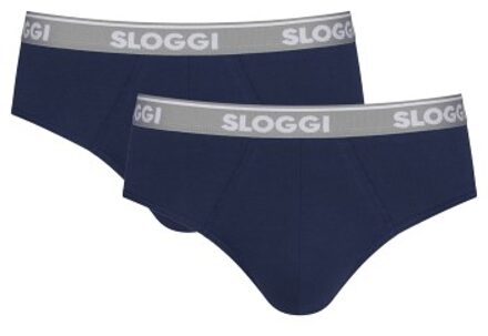 Sloggi 2 stuks Men GO ABC Midi Brief Blauw - Medium