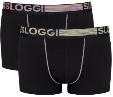 Sloggi 2 stuks Men Go ABC Organic Cotton Hipster * Actie * Zwart - Small