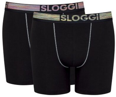 Sloggi 2 stuks Men Go ABC Organic Cotton Short Zwart - Small