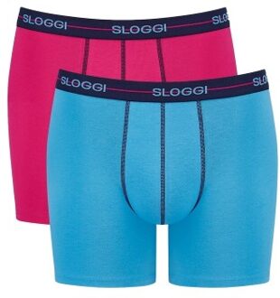 Sloggi 2 stuks Men Start Short C2P * Actie * Blauw,Zwart,Groen,Grijs,Versch.kleure/Patroon,Geel,Roze,Rood,Lila - Small,Medium,Large,X-Large,XX-Large