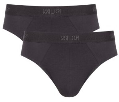 Sloggi 2 stuks SLG Base Midi Briefs Zwart,Grijs,Versch.kleure/Patroon,Blauw - Small,Medium,Large,X-Large,XX-Large