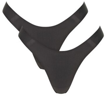 Sloggi 2 stuks ZERO Feel 2 0 Tiny Tanga C2P Beige,Zwart,Versch.kleure/Patroon - X-Small,Small,Medium,Large,X-Large,XX-Large