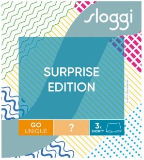 Sloggi 3 stuks GO Unique Hipster Shorts * Actie * Versch.kleure/Patroon - Small,Medium,Large,X-Large