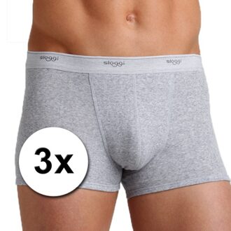 Sloggi 3x Sloggi basic heren shorty grijs