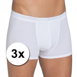 Sloggi 3x Sloggi basic heren shorty wit