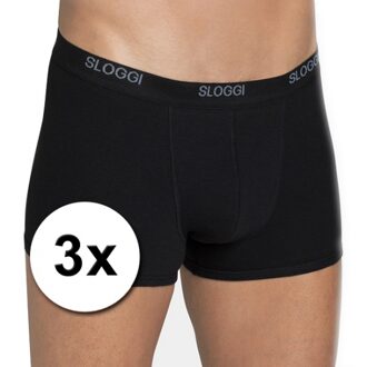 Sloggi 3x Sloggi basic heren shorty zwart
