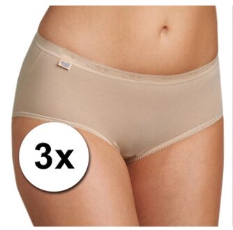 Sloggi 3x Sloggi basic midi dames slip huidskleur