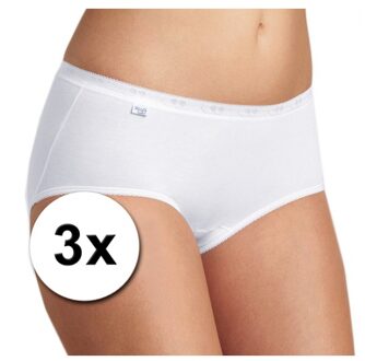 Sloggi 3x Sloggi basic midi dames slip wit