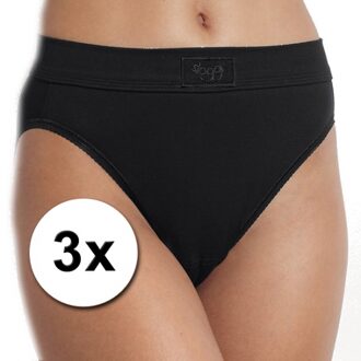 Sloggi 3x Sloggi double comfort Tai slip dames zwart