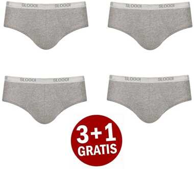 Sloggi Basic midi 4-pack grijs - XXL