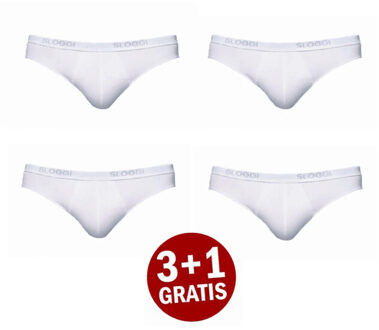 Sloggi Basic mini 4-pack wit - S